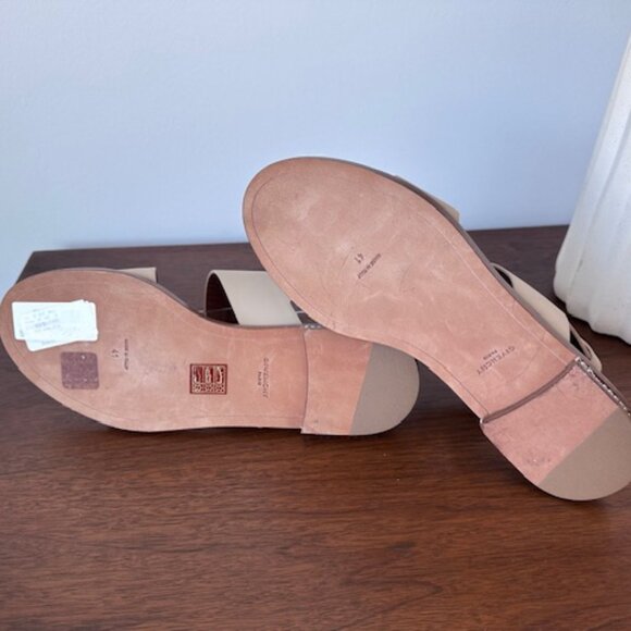 Givenchy Paris Beige Sandals with Chain Detail - Size 41/US 11 - Picture 7 of 9